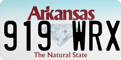 AR license plate 919WRX