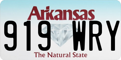 AR license plate 919WRY