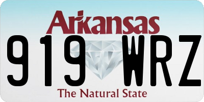AR license plate 919WRZ
