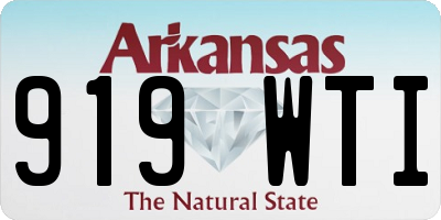 AR license plate 919WTI