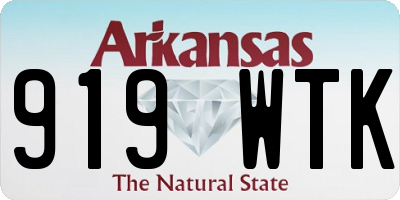 AR license plate 919WTK