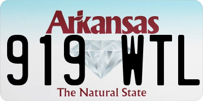 AR license plate 919WTL