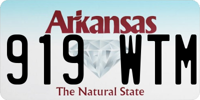 AR license plate 919WTM