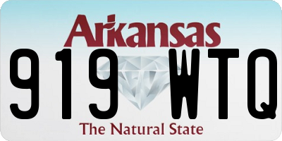 AR license plate 919WTQ