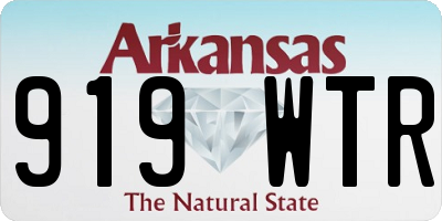 AR license plate 919WTR