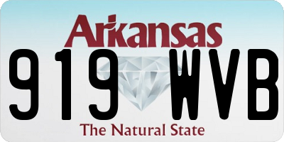 AR license plate 919WVB