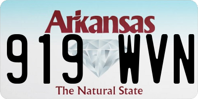 AR license plate 919WVN