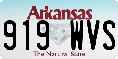 AR license plate 919WVS
