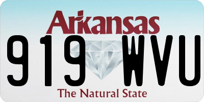 AR license plate 919WVU