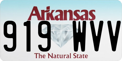AR license plate 919WVV
