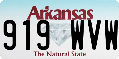 AR license plate 919WVW