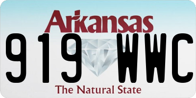 AR license plate 919WWC