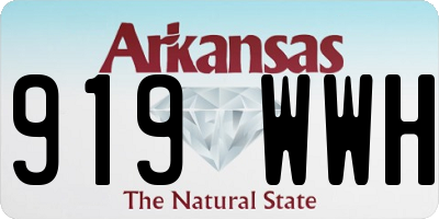 AR license plate 919WWH