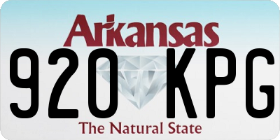 AR license plate 920KPG