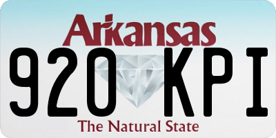 AR license plate 920KPI