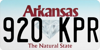 AR license plate 920KPR