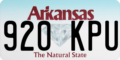 AR license plate 920KPU