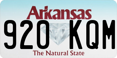 AR license plate 920KQM