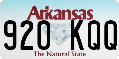 AR license plate 920KQQ