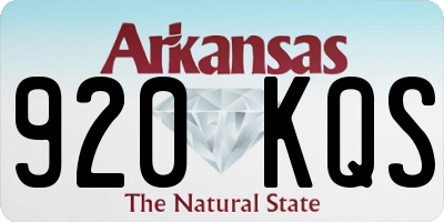 AR license plate 920KQS