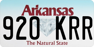 AR license plate 920KRR