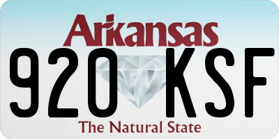 AR license plate 920KSF