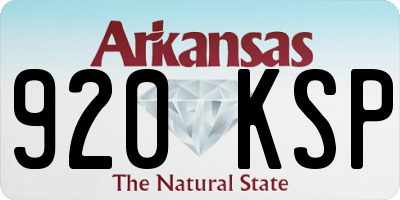 AR license plate 920KSP