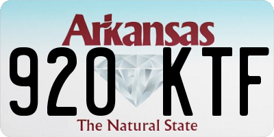 AR license plate 920KTF