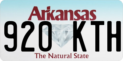 AR license plate 920KTH