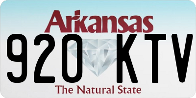 AR license plate 920KTV