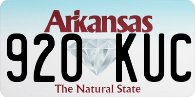 AR license plate 920KUC