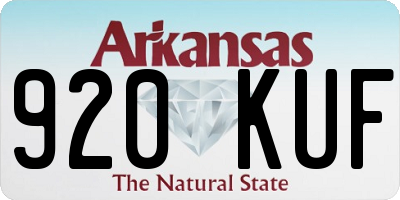 AR license plate 920KUF