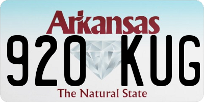 AR license plate 920KUG