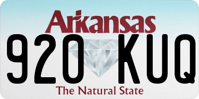 AR license plate 920KUQ