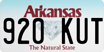 AR license plate 920KUT