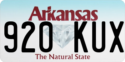 AR license plate 920KUX