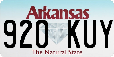 AR license plate 920KUY