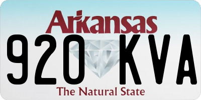 AR license plate 920KVA
