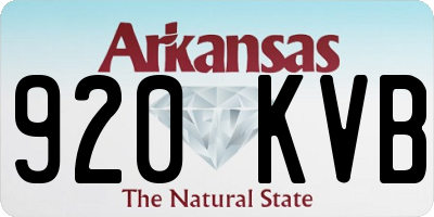 AR license plate 920KVB