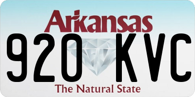 AR license plate 920KVC