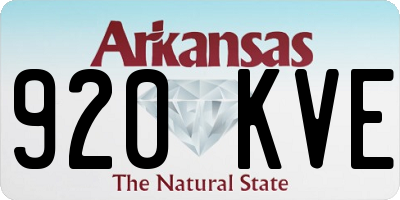AR license plate 920KVE