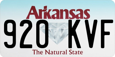 AR license plate 920KVF