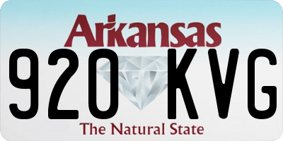 AR license plate 920KVG