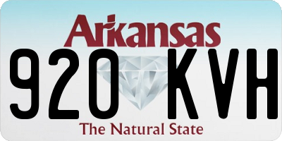 AR license plate 920KVH