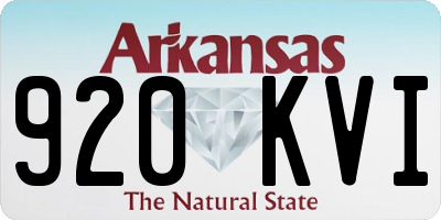 AR license plate 920KVI