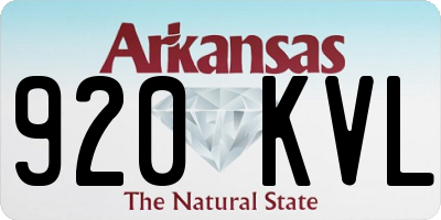 AR license plate 920KVL