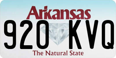 AR license plate 920KVQ
