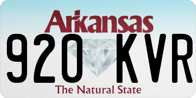 AR license plate 920KVR