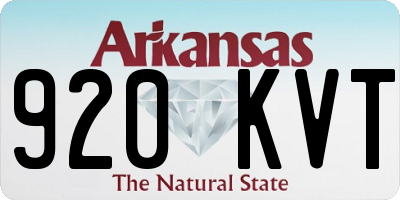 AR license plate 920KVT