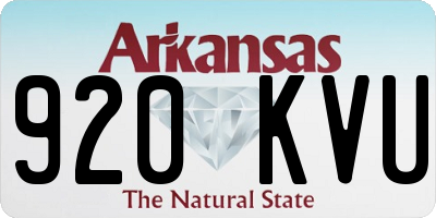 AR license plate 920KVU
